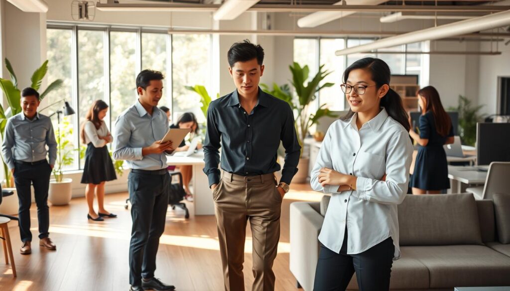 workplace fashion hybrid working Indonesia